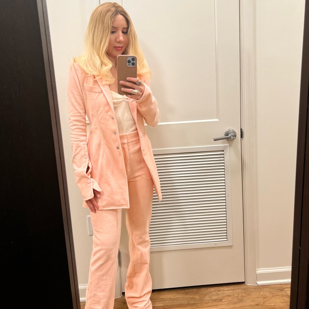 Alexander Wang pink suit pants size 0
